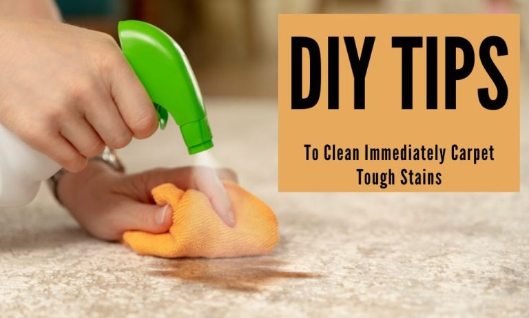 Diy Tips To Clean Immediately Carpet Tough Stains